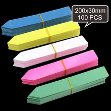 100PCS 200x30mm Flowers Plants Markers Nursery Pin Tags PVC Labels Garden Seedlings Sign Plastic 5 Colors Stake Type Ornaments 2024 - buy cheap