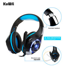 Profissional 3.5mm gaming headphone para pc ps4 play station 4 telefone portátil xbox um fone de ouvido com microfone gaming headset 2024 - compre barato