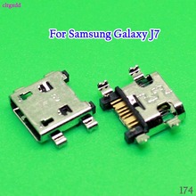 Conector de puerto de carga USB para Samsung Galaxy J7, J700, J700F, 100/J7, J710, J5, J510, 2015, unids/lote, 2016 2024 - compra barato