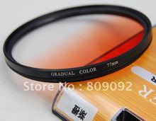 77mm Gradual Orange Color Lens Filter 2024 - buy cheap