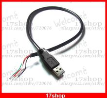 50PCS 2.0 USB EXTENSION CABLE USB Male plug Cable Soldering DIY 30cm Length 2024 - buy cheap