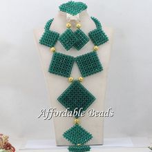 African Ladies Jewelry Set Gorgeous Beads African Set Rare Style Handmade Free Shipping NCD051 2024 - buy cheap