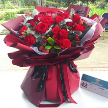 20 hojas de flores coreanas, papel de dos tonos, torio que de regalo de floristería, suministros de ramo de flores de papel 2024 - compra barato