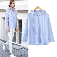 Autumn Winter kimono cardigan Hoodie shirts vintage Stripe Casual loose Long Sleeve blouse women tops plus size camisas mujer 2024 - buy cheap