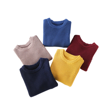 Зимние Свитера для малышей, детская одежда, Свитера для мальчиков, Хлопковый вязаный свитер, Пуловеры с круглым вырезом, 5 видов цветов От 1 до 11 лет, 2019 2024 - купить недорого