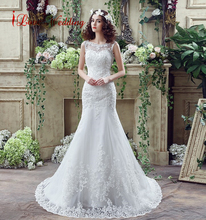 iLoveWedding New Arrival In Stock Vestidos de Novia Mermaid Wedding Dresses Sexy Backless Lace Bridal Gown With Appliques 32264 2024 - buy cheap