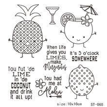 AZSG Lovely Anthropomorphic fruit Mango Clear Stamps/Seal For Scrapbooking/Card Making/Album Decorative Rubber Stamp DIY Crafts 2024 - buy cheap