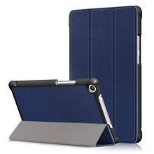 Capa de couro pu ultra fina para huawei honor t5 8.0, capa à prova de choque para tablet mediapad t5 8 estrutura 2024 - compre barato