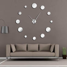 Round Reloj De Pared Clock Mirror Acrylic Home Decor DIY Simple Design Frameless Giant Wall Clock Modern Watches 3d Sticker 2024 - buy cheap