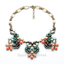 Wholesale Short Design Jewelry Women Gorgeous Vintage Big Flower Pendant Choker Necklace 2024 - buy cheap