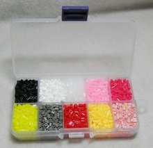 Guaranteed 100% Pe, Diy Educational 100% Green Product 10 Grids Storage Box + 10 Bags 5mm Perler Beads + Free Shipping 2024 - buy cheap