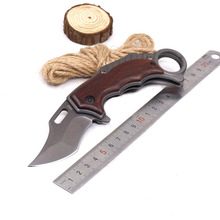 cs go Folding Karambit Knives Outdoor Camping Hunting Knife Pocket Survival Tactical Claw Knife Wood Handle Self-defense Tools 2024 - buy cheap