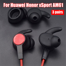 3 Pairs Shockproof Earbuds Tips Silicone Earphones Ear Pads Ear Tips Eartips for Huawei Honor xSport AM61 Bluetooth Headset 2024 - buy cheap