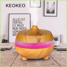 KEOKEO увлажнитель воздуха 300 мл USB аромат эфирные масла ультразвуковой распылитель-увлажнитель очиститель воздуха 7 цветов светодиодный распылитель благовоний 2024 - купить недорого