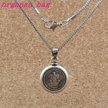 20pcs Saint San Benedetto Medal Cross Religion Charms Pendant Necklaces Zinc alloy DIY 18 inches Chains Clavicle necklace 2024 - buy cheap