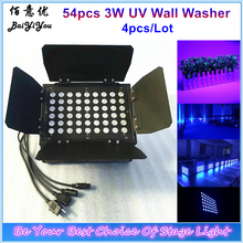 Proyector de luz LED UV para escenario, proyector de luz de pared de 3W, 54 Uds./lote de 4 Uds. 2024 - compra barato
