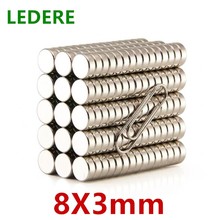 300 PCS lot DISK magnet 8x3 mm N35 Strong Disc NdFeB Rare Earth Magnet 8*3 mm Neodymium Magnets 8MM X 3MM 2024 - buy cheap