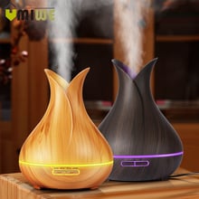 400ml Essential Oil Diffuser Air Humidifier Wood Ultrasonic Mist Humidifier with 7 Color Changing LED Lights for Office,Room,Spa 2024 - buy cheap