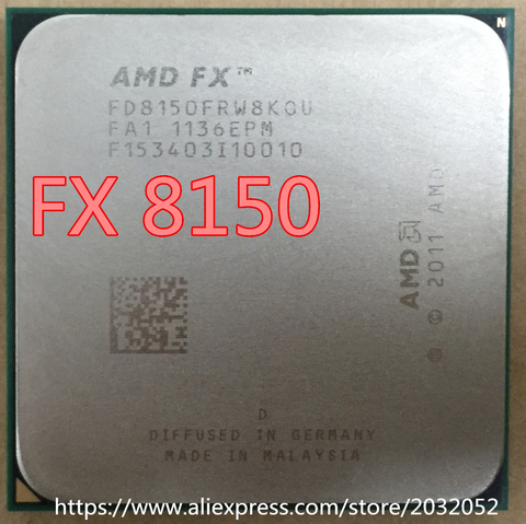 Процессор AMD 8150 FX FD8150FRW8KGU, 125 Вт, 3,6 ГГц, Восьмиядерный процессор AM3 + 32 нм, 8 Мб 2022 - купить недорого