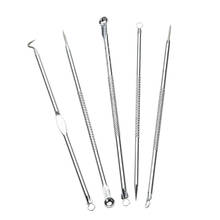 5PCS Face Skin Care Stainless Steel Blackhead Blemish Acne Pimple Extractor Remover Kit Tool 2024 - buy cheap