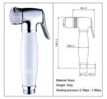 Handheld Shattaf Bidet Chrome And White Paint Toilet Spray Shower Free Shipping A2004 2024 - buy cheap