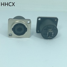 2 unids/lote panel de Metal 4 Pin hablar-clavija Audio hembra CANNON conector hembra para PA Cable del amplificador 2024 - compra barato