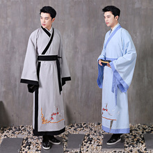 Hanfu Male Clothing Men's TV Film Cosplay Costume Chinese Traditional  Ancient Robe Embroidery scholar gown 2024 - buy cheap