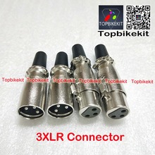 XLR connector audio plug / microphone plug 3pins speaker connector male & female 3XLR Power connector plug 2024 - buy cheap