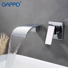 Смеситель для раковины GAPPO, кран «Водопад» для ванной комнаты, настенный, для ванной комнаты 2024 - купить недорого