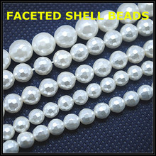 1 string new faceted shell beads mother of pearl round shape charms jewelry accessories jewelry findings size 6mm 8mm 10mm 12mm 2024 - buy cheap