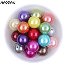 Cuentas de perlas acrílicas ABS para collares para manualidades, joyería fina de 12MM, 20MM, 23MM y 28MM, a elegir tamaño y Color 2024 - compra barato