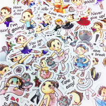 38 PCS Pretty english ballet girl Stickers Crafts And Scrapbooking stickers book Student label Decorative sticker kids toys 2024 - buy cheap