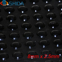 500Pcs 8*2.5mm Self Adhesive Black Anti Slip Silicone Rubber Feet Pads Round Cabinet and Furniture Bumpers Damper Shock Absorber 2024 - buy cheap