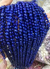 Натуральный жемчуг 6 мм темно-синий барокко пресноводный жемчуг свободные бусины DIY подарок один прядь отверстие около 1 мм 2024 - купить недорого