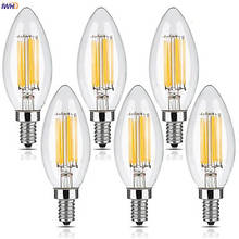 IWHD 4w E14 Светодиодный светильник в форме свечи bombilas, винтажный светильник, лампа накаливания Эдисона, промышленная декоративная лампа 2024 - купить недорого