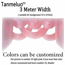 Tanmeluo 10ft Long Ice Silk Fabric Wedding Backdrop Drapes Event Party Curtain Swags Decor Birthday Stage Background Drapery 2024 - buy cheap