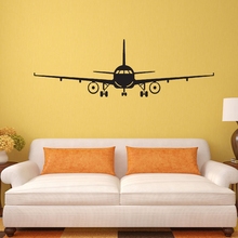 Avião padrão poster adesivo de parede pvc decoração para casa pegatinas pared mural artes 4 tamanho cp0447 2024 - compre barato