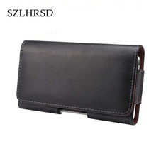 SZLHRSD Universal Genuine Leather Belt Clip Phone Pouch Bag for Samsung Galaxy S9 s9plus Note9 Case J3 V 2018 J4 J7 J8 On6 cover 2024 - buy cheap