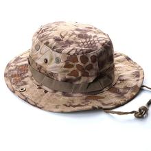Militar do exército tático bonnie chapéu de caça chapéu redondo-brimmed sun bonnet chapéu de acampamento ao ar livre boné do exército 2024 - compre barato
