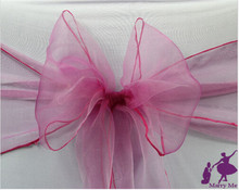 100pcs sheer organza chair sash chair cover for wedding banquet decoration 2024 - buy cheap