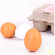 GEEK KING Wooden Toys Pretend Play Food Eggs Baby Toys Set Yolk Food Egg Preschool Wood Toys for Children Gift freeshipping 2024 - buy cheap