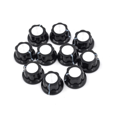 10pcs/pack Black Potentiometer Knob Rotary Cap MF-A01 A01 Potentiometer Bakelite Governor knob Material Plastic Metal 2024 - buy cheap