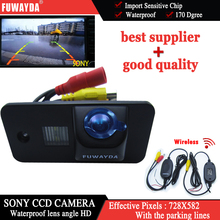 FUWAYDA-cámara de visión trasera para coche, dispositivo inalámbrico CCD, con línea de guía, impermeable, para AUDI A3, S3, A4, S4, A6, A6L, S6, A8, S8, RS4, RS6, Q7 2024 - compra barato