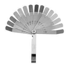 100mm Metric 0.05- 1.0mm Valve Offset Feeler Gauge 16 Blades Stainless Steel Feeler Gauge for Spark Plug Gap Valve Tappets hot 2024 - buy cheap