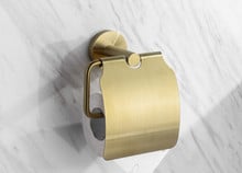 Stainless Steel 304 Brass Brushed Gold Paper Holder Wall Mounted Pivoting Toilet Tissue Holder Roll Tissue Paper Shelf BG01 2024 - buy cheap