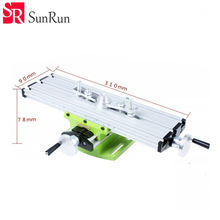 Миниатюрный Многофункциональный поперечный Рабочий стол для сверления фрезерного станка скамья тиски механические инструменты 2024 - купить недорого