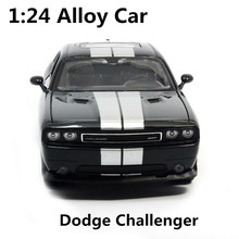 1:24 alloy car,high simulation model cars dodge challenger, metal diecasts, coasting, the children's toy vehicles, free shipping 2024 - buy cheap
