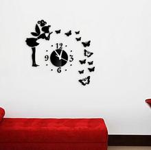 20pcs Mirror sun Acrylic wall clocks 3d home decor diy crystal Quartz clock art watch 2024 - buy cheap