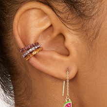 Colorful Circle Zircon Huggie Hoop Earrings For Women Luxury Small Brincos Ear Piercing Crystal Minimalist Earrings Bijoux 2019 2024 - buy cheap