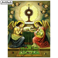5d diy diamond painting religious angel lamb icon diamond mosaic 3D full square / round drill diamond embroidery home decoration 2024 - buy cheap